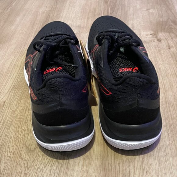 NWT Asics Gel-Excite 8 Running Shoes Mens Size 12.5 Black, Electric Red Wide 4E - Picture 5 of 12